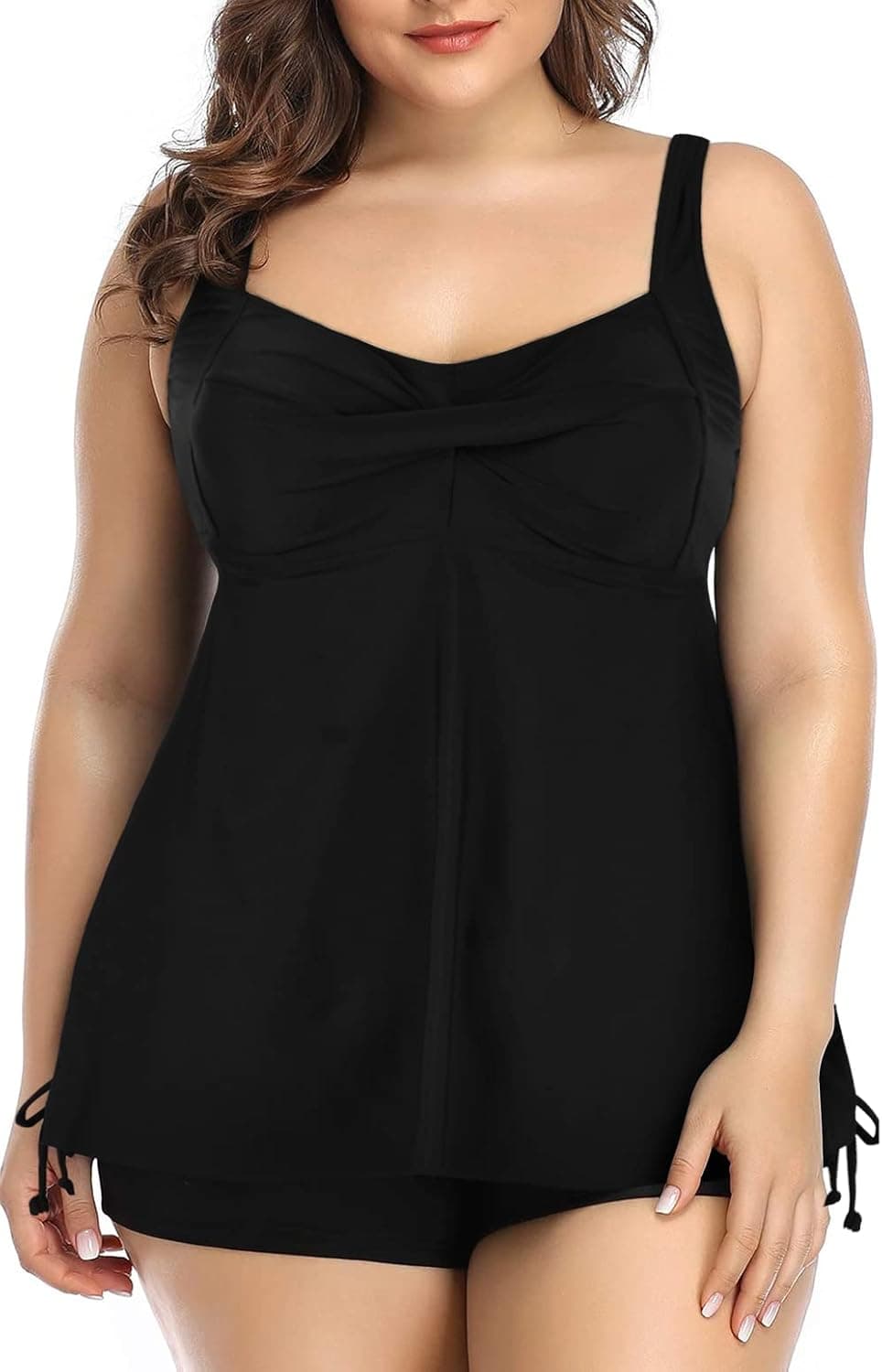 Firpearl Tankini Two Piece Bathing Suit for Women Tummy Control Swimsuits