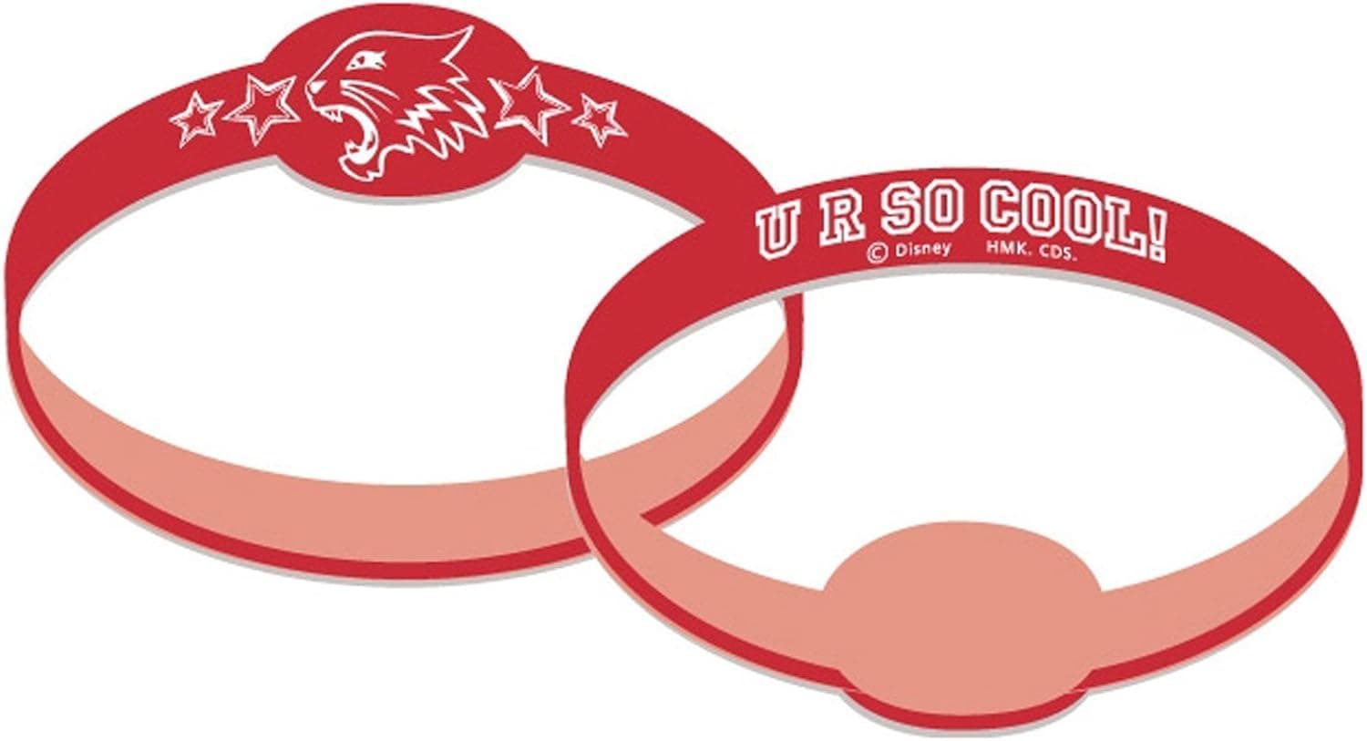 High School Musical Rubber Wrist Bands (4 count) Party Accessory