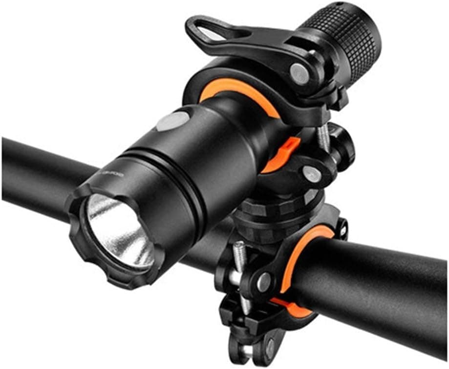 Lifeline Universal 360-degree Rotating Bike Handlebar Flashlight Mount - Multipurpose Clamp for Torch, Air Pump and Any Other Accessories - Clip Holder Grip Bracket