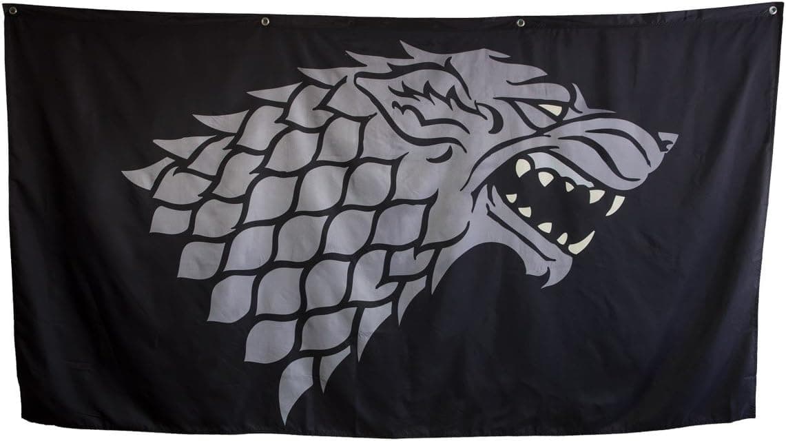 Calhoun Game of Thrones House Sigil Giant Banner (62" by 118") (Stark)