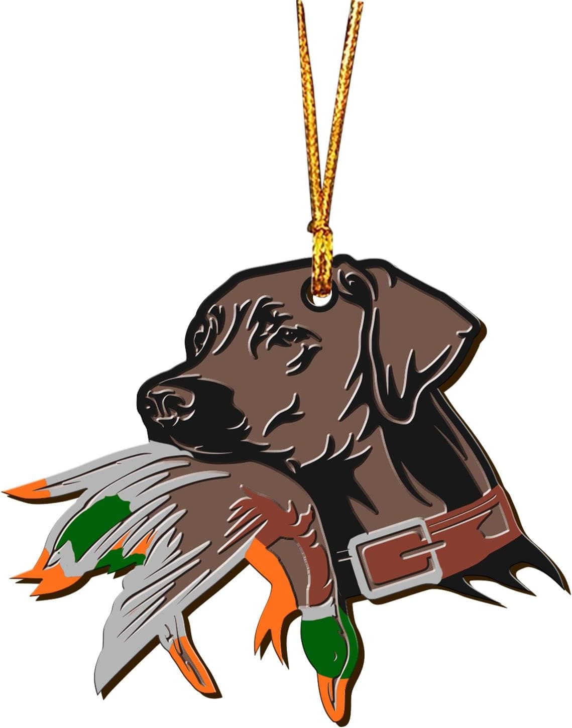 N NAMESISS All Over Printed Hunting Ornament, Duck Hunting Ornament, Hunting Dog Ornament, Duck Hunting Dog Ornament, Hunting Season Ornament, Halloween Decor, Halloween Ornament, Gift for Christmas