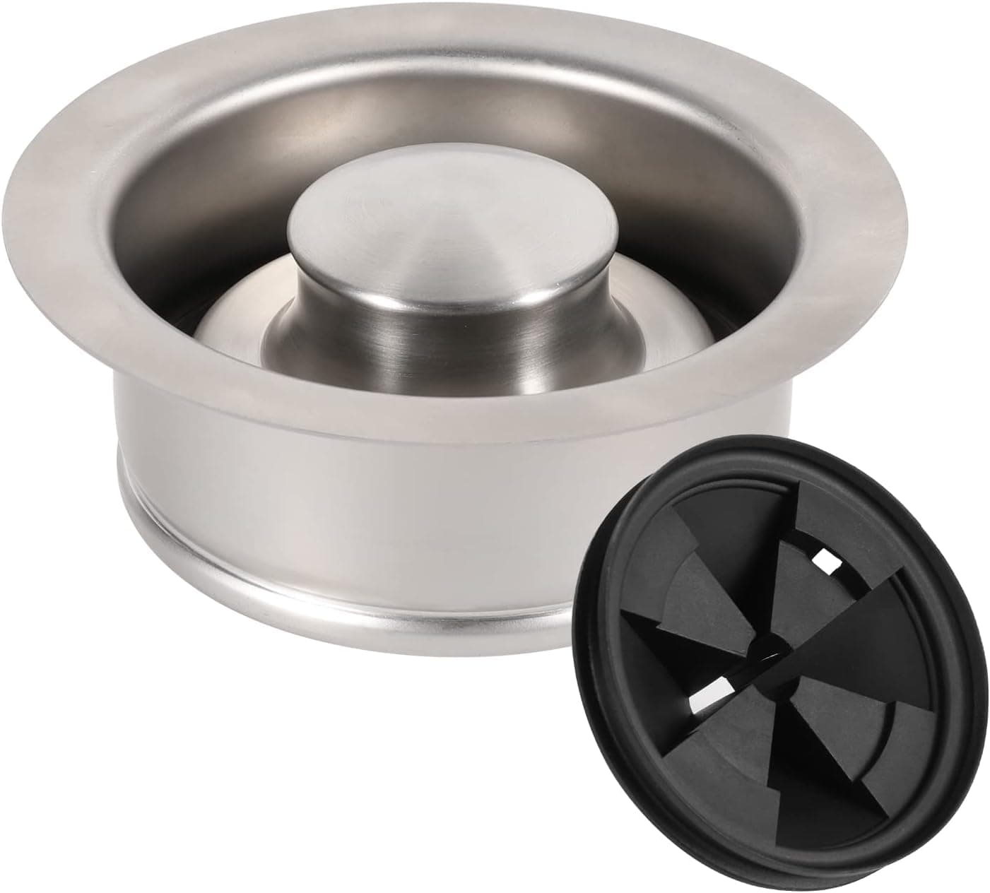 Garbage Disposal Flange Stopper Collar Sink Baffle Kit, Fit Universal 3-1/2 Inch Standard Sink Drain Hole,Kitchen Sink Flange Stopper Replacement Accessories,Stainless Steel(Polished)