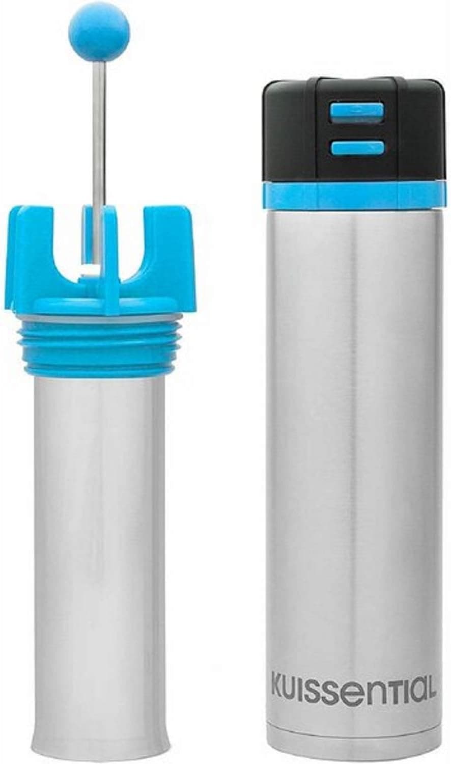 Versa Travel French Press - Reverse Groundless System and Insulated Travel Mug