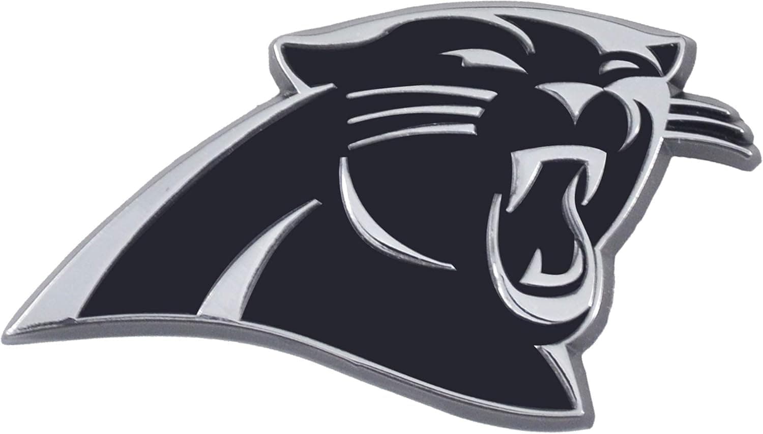 Team ProMark NFL Carolina Panthers Premium Metal Auto Emblem, Chrome, 3"