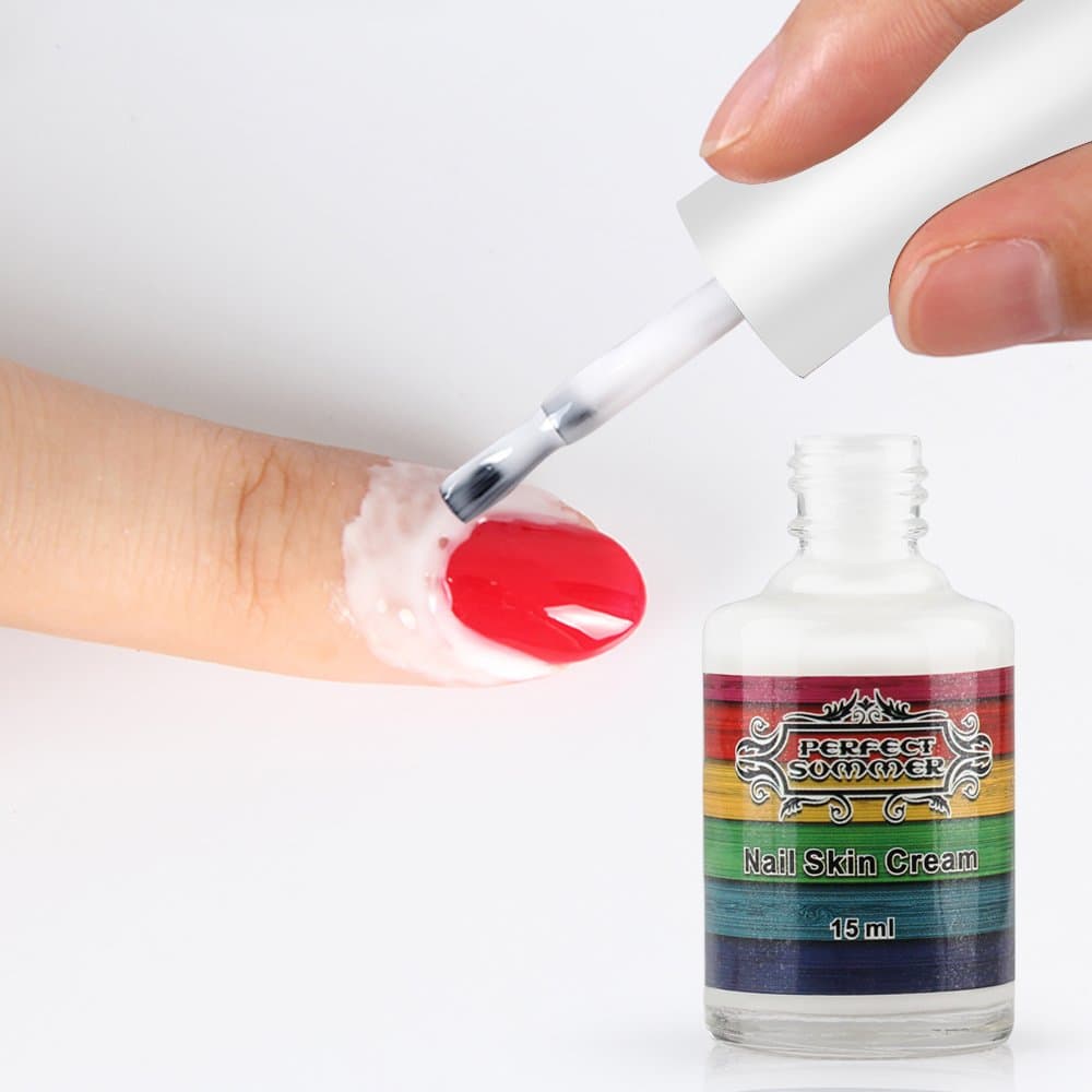 Perfect Summer 15ml Peel Off Nails Art Manicure Prime Liquid Tape Base Coat Palisade Easy Tear Glue Latex Gel Nail Polishes Finger Skin Protected Care Cream (pink)