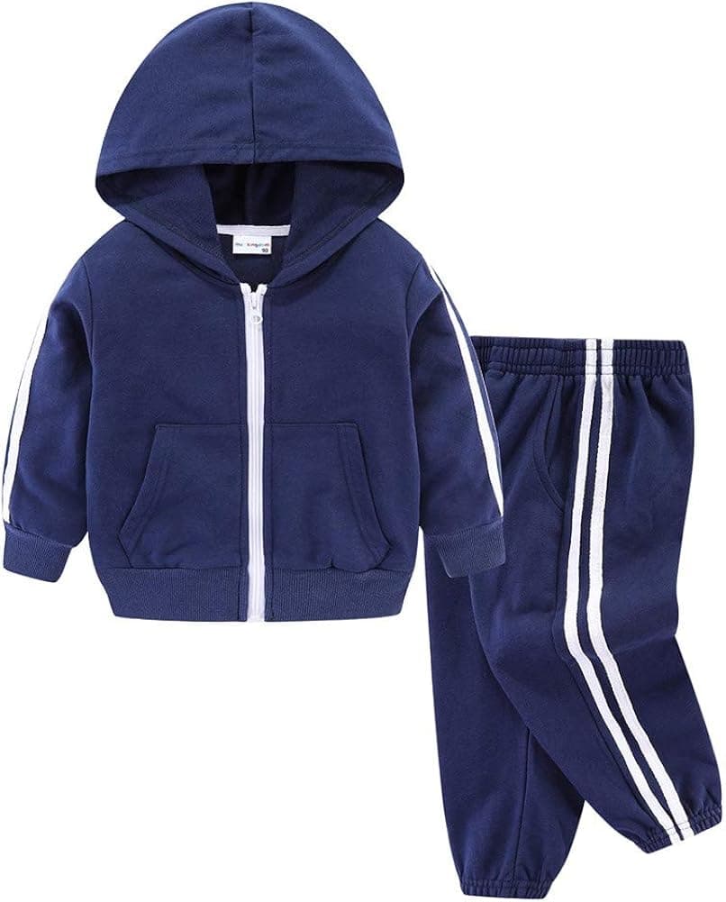 Mud Kingdom Little Boys Jogger Set Long Sleeve Casual Outerwear