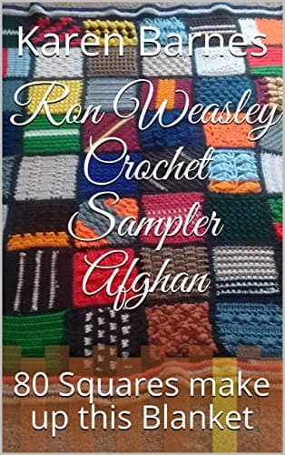Ron Weasley Crochet Sampler Afghan: 80 Squares make up this Blanket