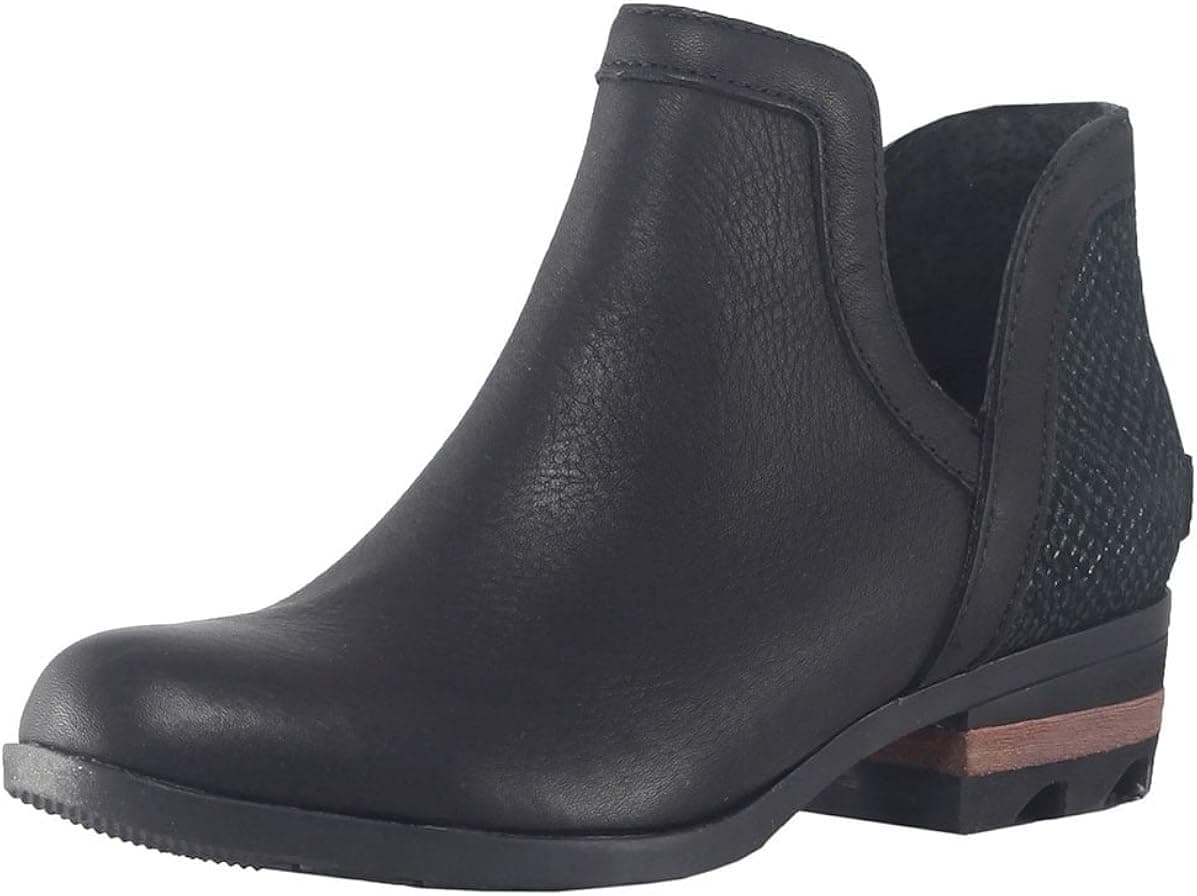 Sorel Women's Leather Lolla Cut-Out Bootie - Black