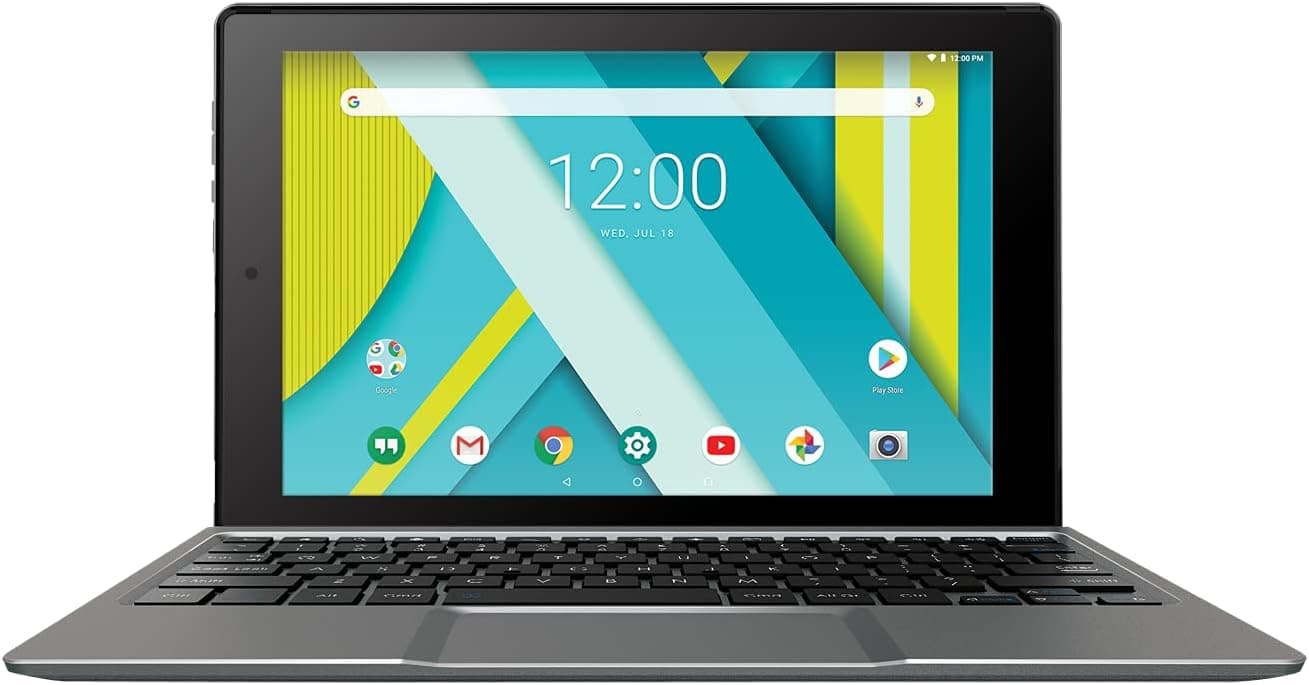 Compaq 10" HD IPS 2GB RAM 32GB Storge Quad-Core Android Tablet with Docking Keyboard (Charcoal)
