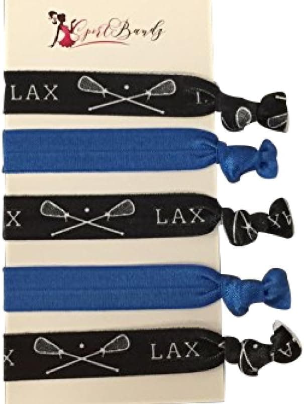 Infinity Collection Lacrosse Hair Accessories, Lacrosse Hair Ties, No Crease Lacrosse Hair Elastics Set