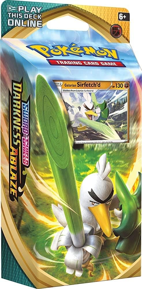 PokÃmon TCG: Sword & Shield Darkness Ablaze Theme Deck Featuring Galarian Sirfetch'd