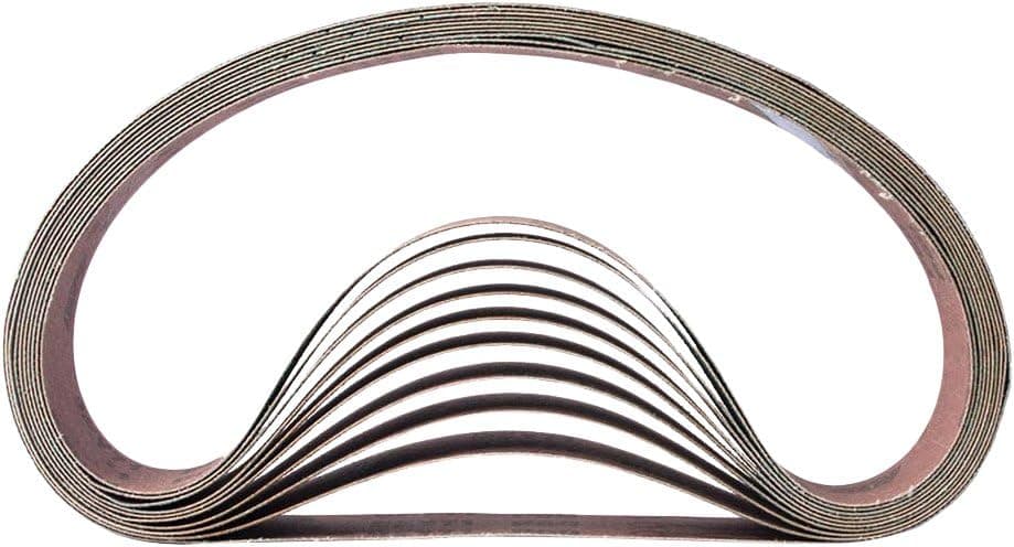 Hardin HPG60-10 1-1/2" x 30" Aluminum Oxide Sanding Belt, 60 Grit, 10 Pack