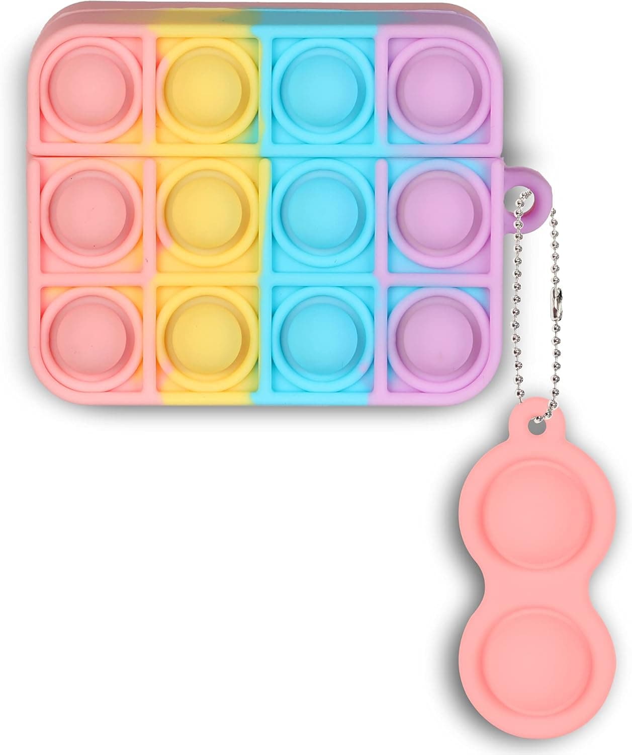 Popping it Fidget Sensory Toy Case Compatible with AirPods Case Cover Silicone Protective Skin for Airpod PRO-Colors02