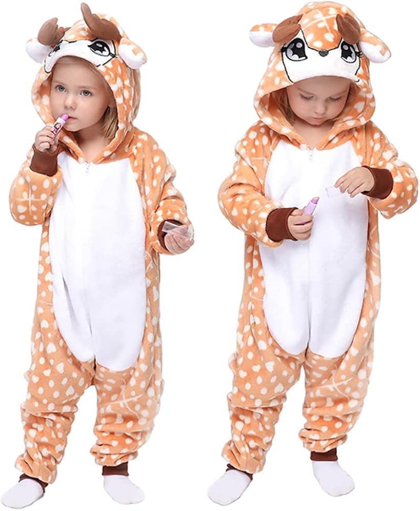VARWANEO Halloween Kids Cartoon Animal Onesie Costume Cosplay Christmas Gifts Unisex For Girls Boys