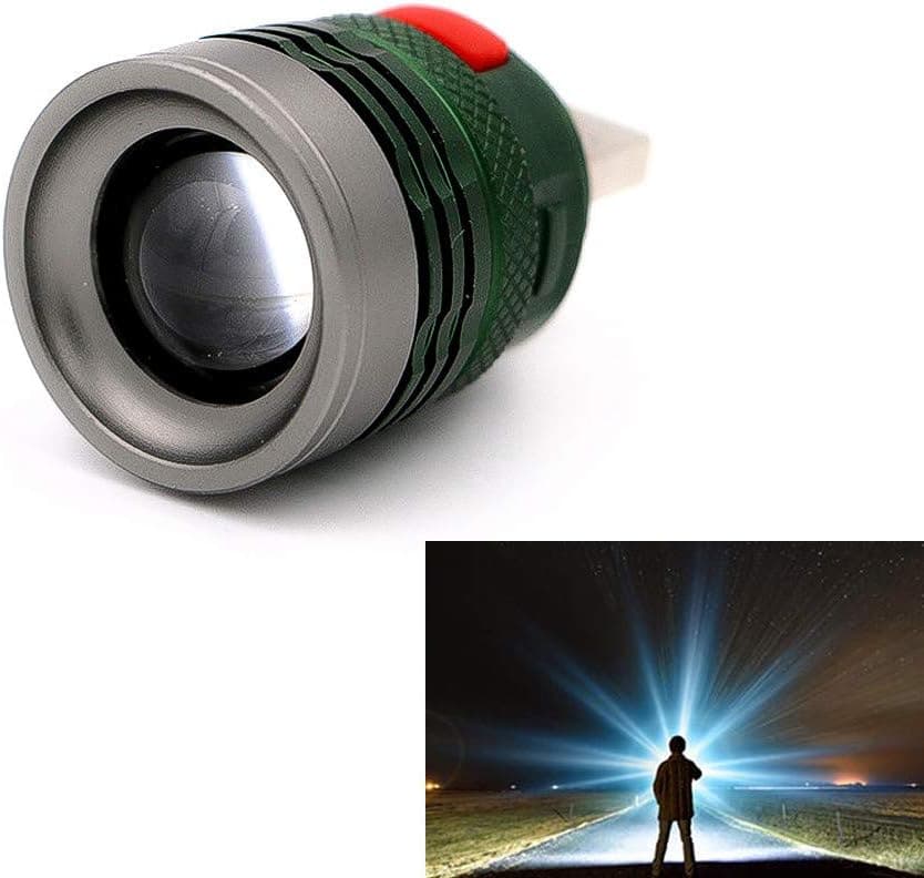 Amorly Mini USB LED Flashlight-Portable Super Bright Pocket Torch Light for Outdoor Emergency Camping Hiking (green)