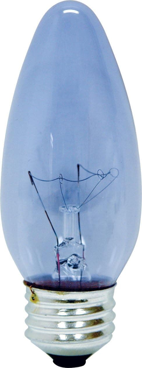 GE 48699-12 40-Watt Reveal Blunt Tip Ceiling Fan B13 Light Bulbs, 12-Pack