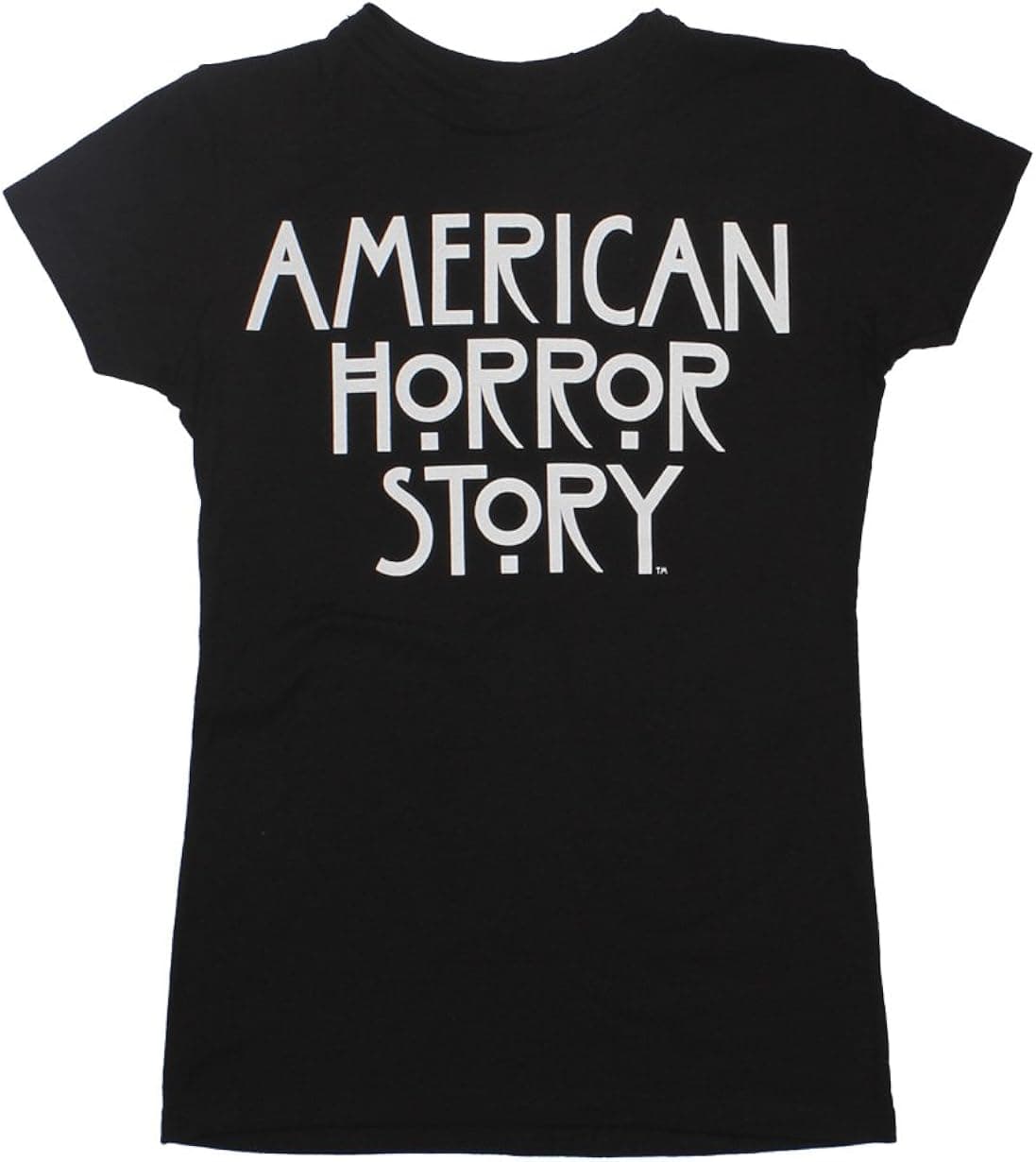 Ripple Junction American Horror Story Juniors Stacked Type Logo Light Weight 100% Cotton Crew T-Shirt 2XL Black