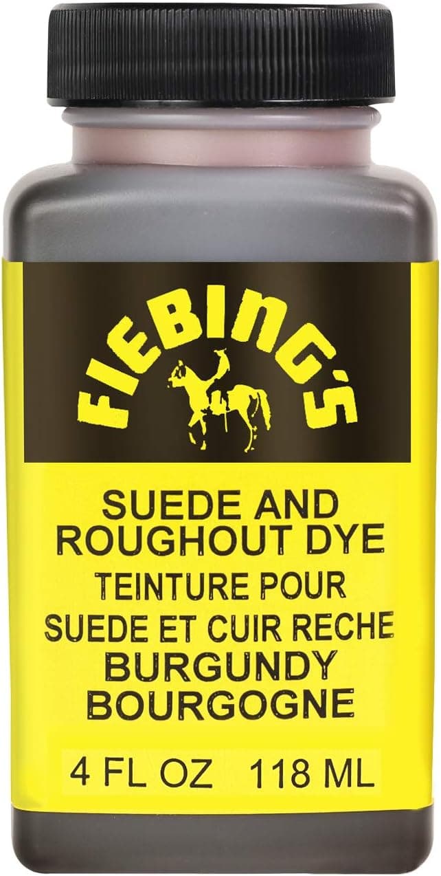Fiebing's Suede Dye - Recolor, Brighten and Restore Suede and Rough-Out Leather - Burgundy