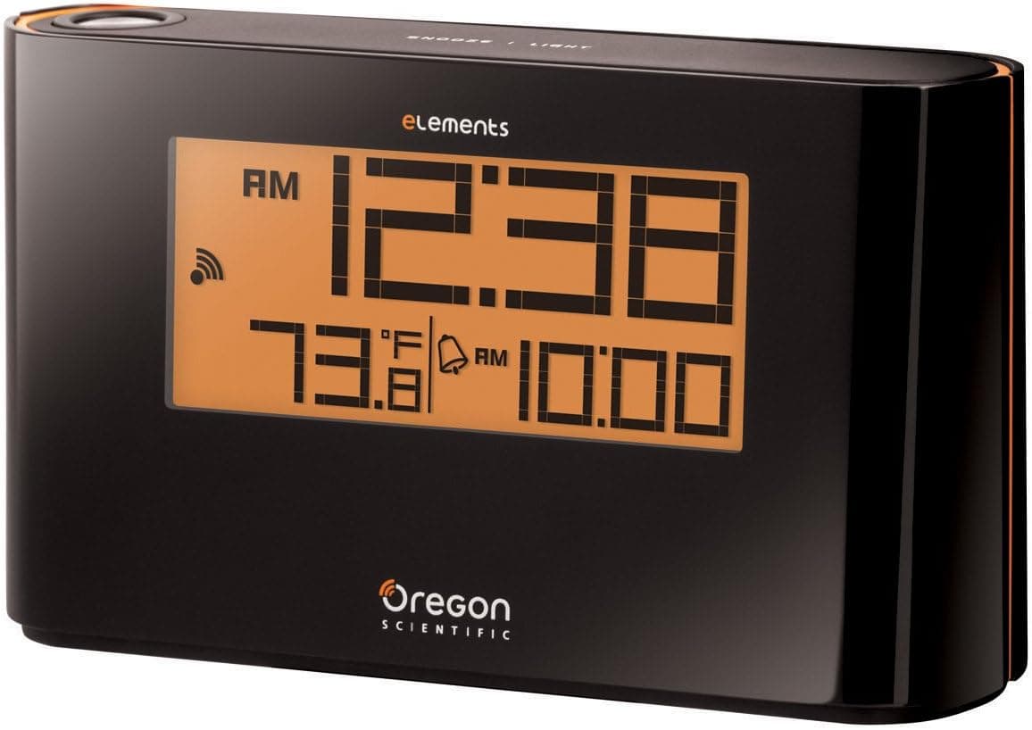 Oregon Scientific EW96 Atomic Projection Clock with Thermometer