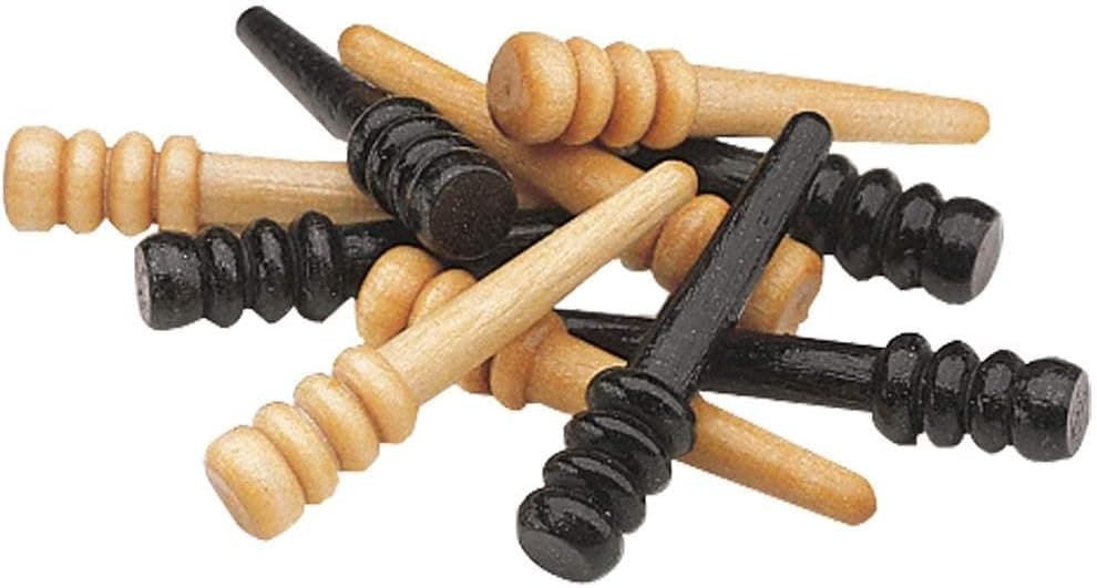 Wooden Cribbage Pegs, Set of 10