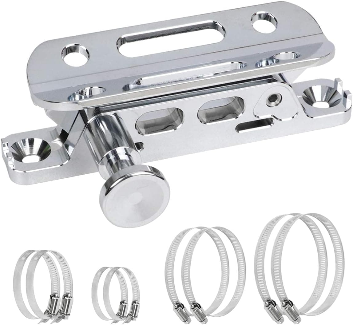 Sulokiy Chrome Quick Release Fire Extinguisher Mount Roll Bar Extinguisher Mount Compatible With Jeep Wrangler UTV Polaris RZR Ranger Can-Am Maverick ATV