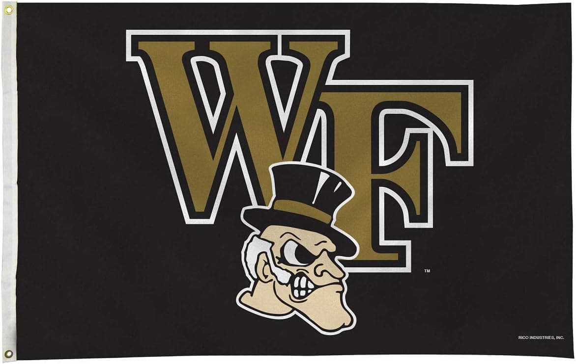 Rico Industries Wake Forest Demon Deacons 3x5 Foot Grommet Pole Flag