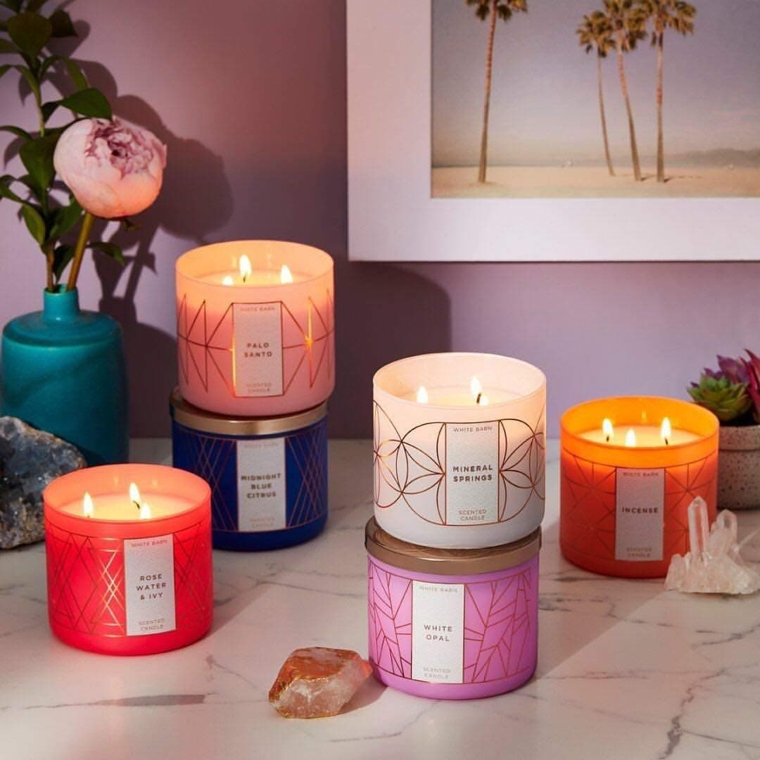 Bath & Body Works 3 Wick Candle Wisteria Garden