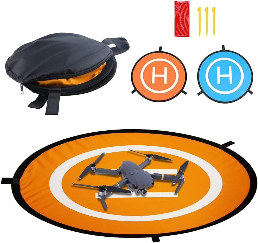 Drones Landing Pad, Waterproof 22“ Universal Portable Foldable Landing Pads for RC Drones Helicopter, PVB Drones, DJI Mavic Pro Phantom 2/3/4/ Pro, Antel Robotic, 3DR Solo Landing Pad