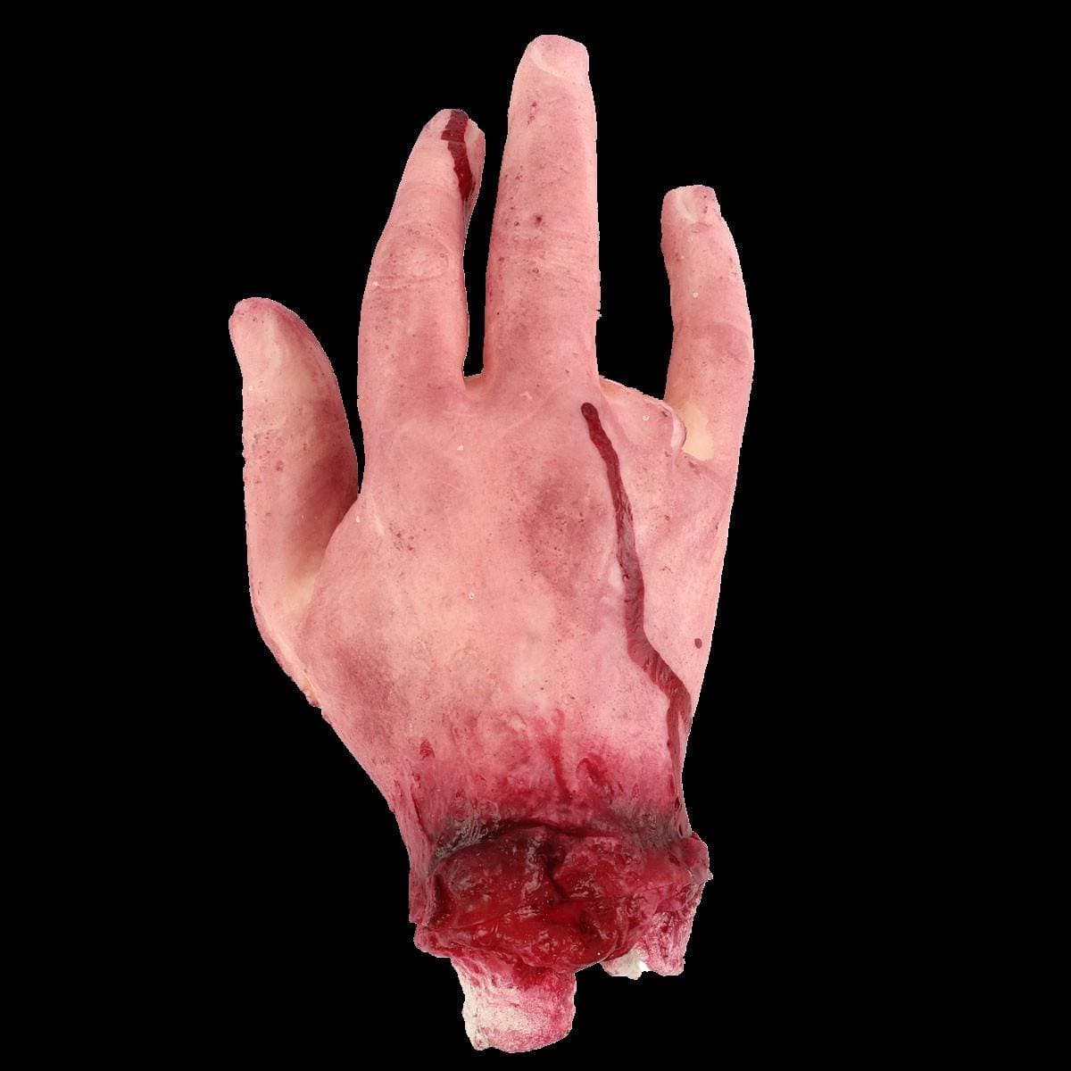 SOLMORE Halloween Party Prop Scary Horror Blood Fake 4 Fingers Broken Hand