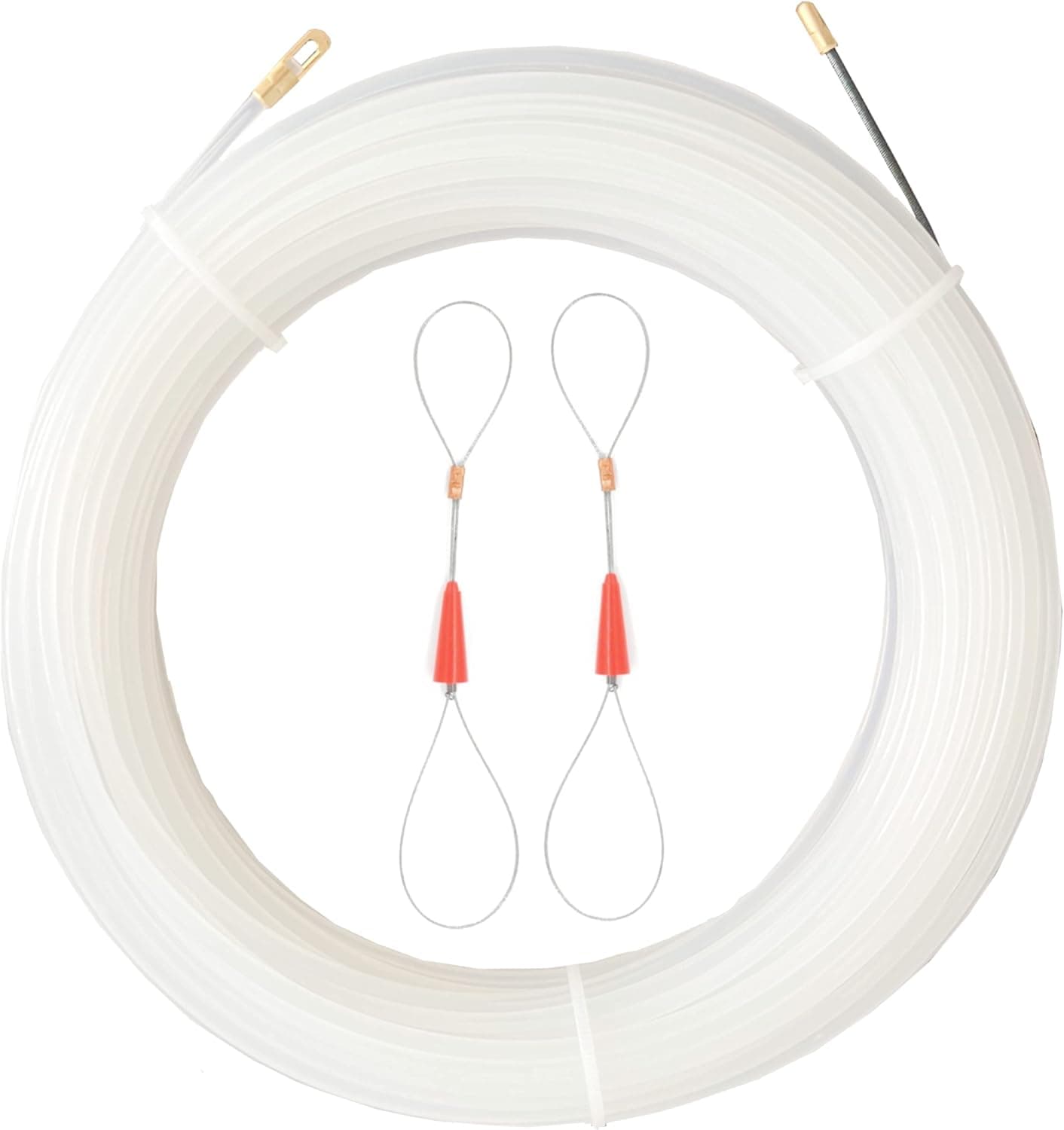VGongTech 30m 100Feet Cable Puller Fish Tape Kit Through Wall Nylon Electrical Cable Puller Wire Guide Device Threader Fish Cable Fastener