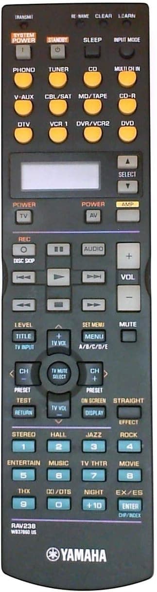Yamaha WB378600 REMOTE CONTROL