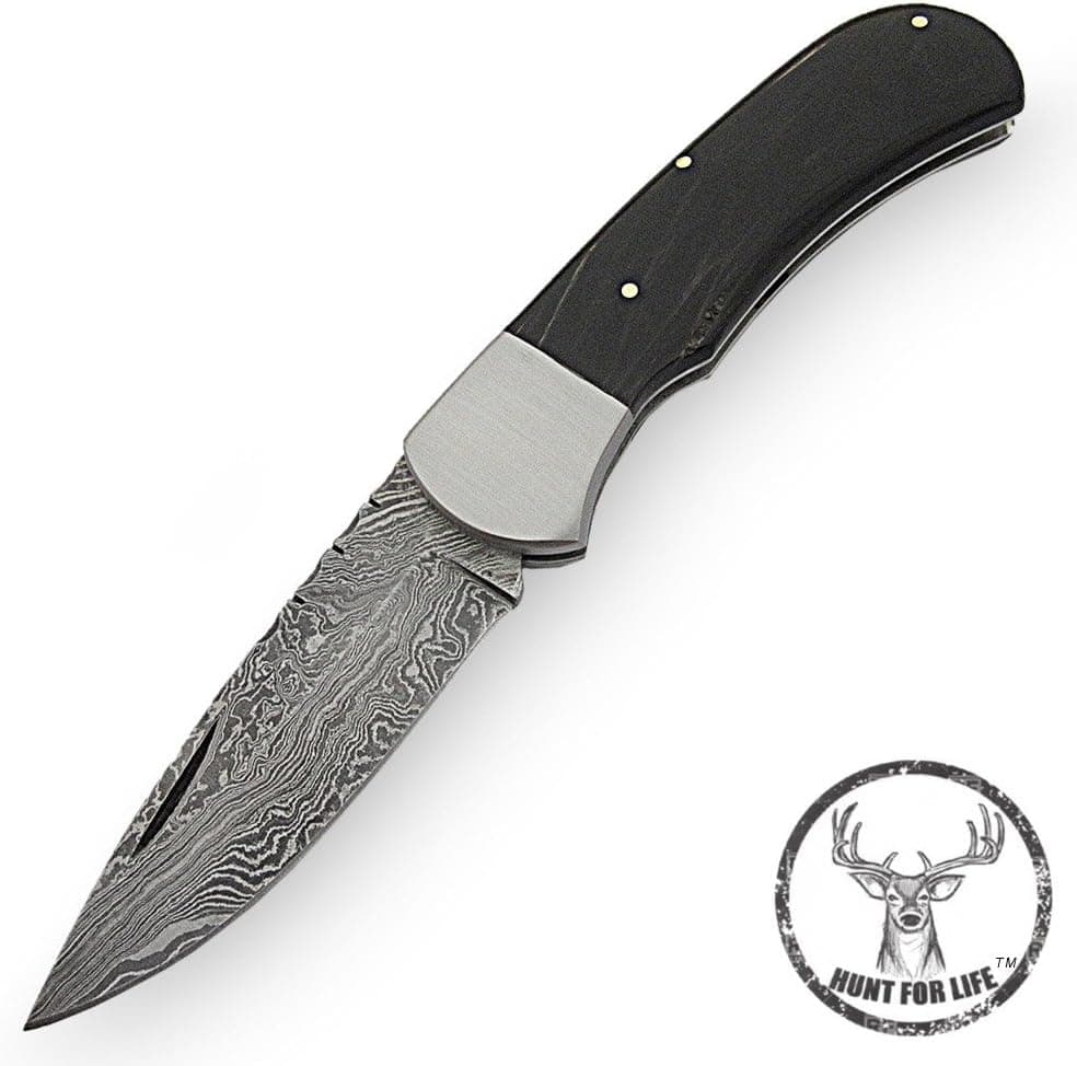 Armory Replicas Hunt for Life™ Deadlock Damascus Slipjoint Pocket Knife