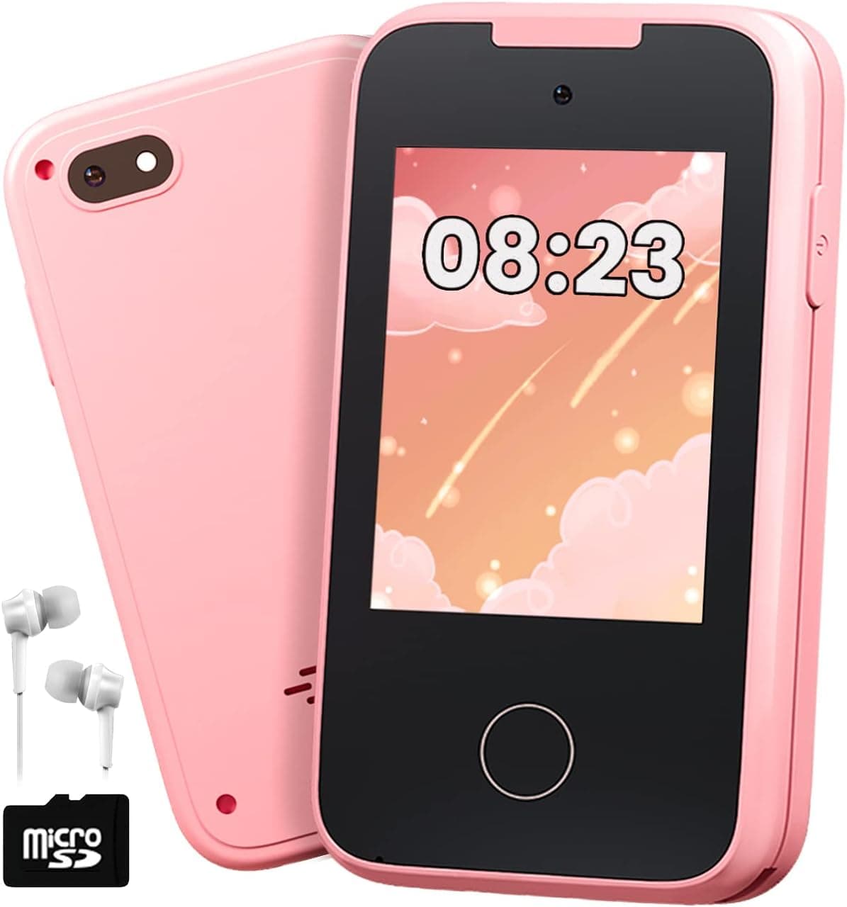 Kids Toy Phone Toddler Cell Phones for Boys and Girls Pretend Smart Phones Chrismas Birthday Learn Gifts for Toddlers 3 4 5 6 7 8 Year Old Realistic Kid MP3 Music Player Camera Toys