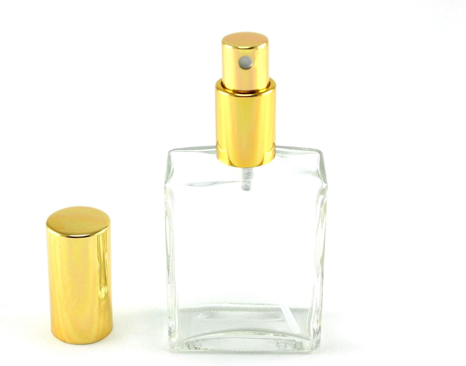 Skyway 2 OZ Refillable Travel Perfume Bottle - TSA Approved Carry On Empty Atomizer Spray Pump Case For Cologne and Fragrance - Glass