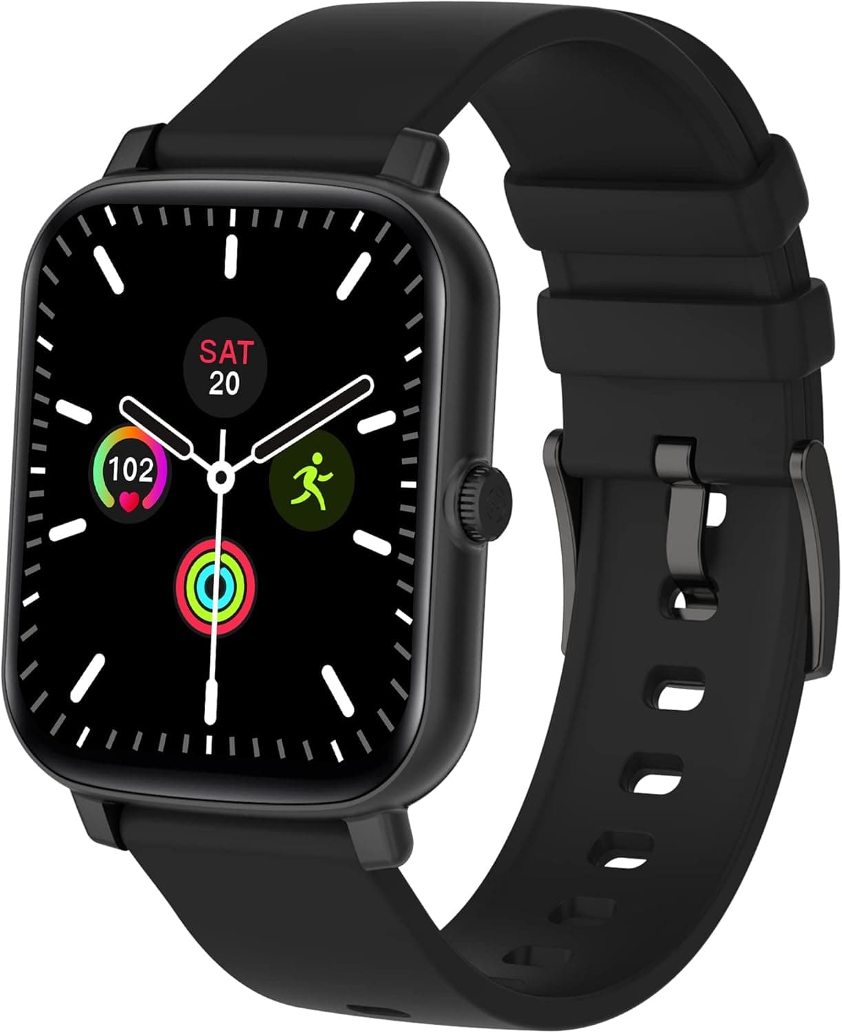 Pupuskyer Smart Watch, 1.7inchs Fitness Tracker with Heart Rate Monitor,Blood Oxygen Tracking, Sleep Tracking for Android iPhone Samsung,Water Resistant Smart Watches for Men Women with Watch Talking