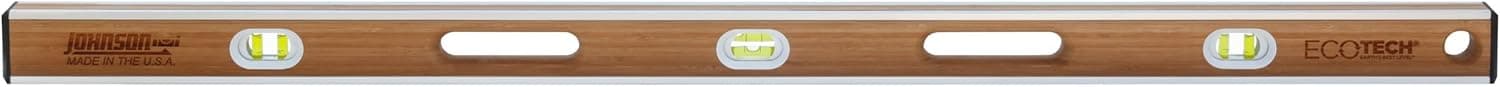 Johnson Level & Tool 1600-4800 48-Inch Eco-Tech Bamboo Level, Brown