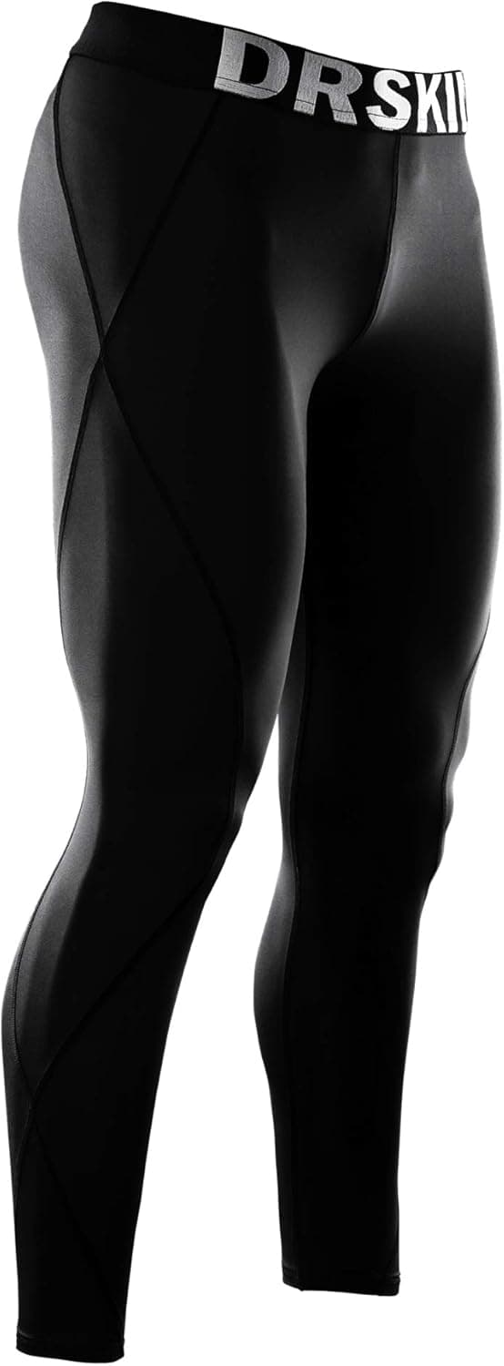 DRSKIN Men’s Compression Pants Tights Leggings Sports Baselayer Running Workout Active Athletic Gym Performance