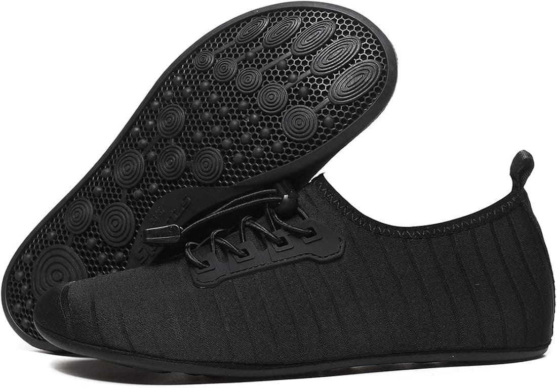 CanLeg Womens Mens Rubber Sole Non Slip Indoor Comfortable House Slippers(CL196020Black43)
