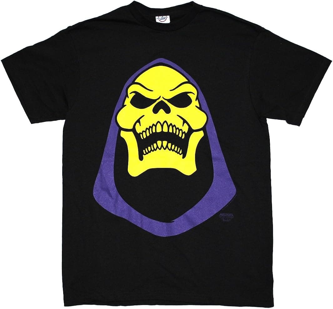 Skeletor Face Bold He-Man Official Licensed Authentic Adult T-Shirt She-Ra
