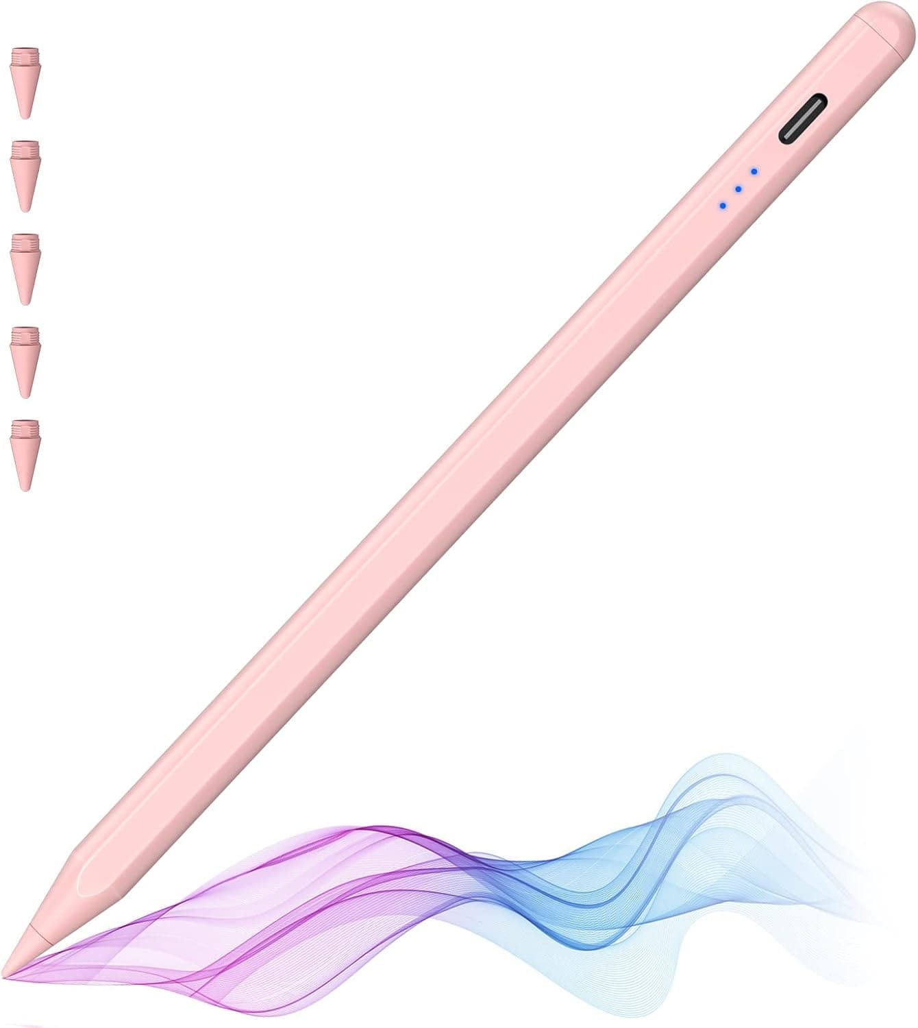 Stylus Pen for iPad with Palm Rejection, Compatible with 2018-2022 iPad Air 3rd/4th/5th, iPad Pro 11/12.9 inch, iPad 6th/7th/8th/9th, iPad Mini 5th/6th, Tilt Sensitivity iPad Pencil …