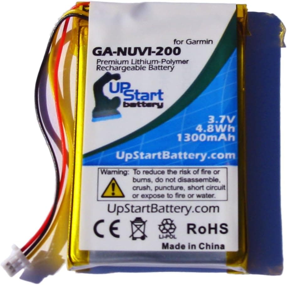 Replacement for Garmin Nuvi 760 Battery - Compatible with Garmin 361-00019-11 GPS Battery (1300mAh 3.7V Lithium Polymer)