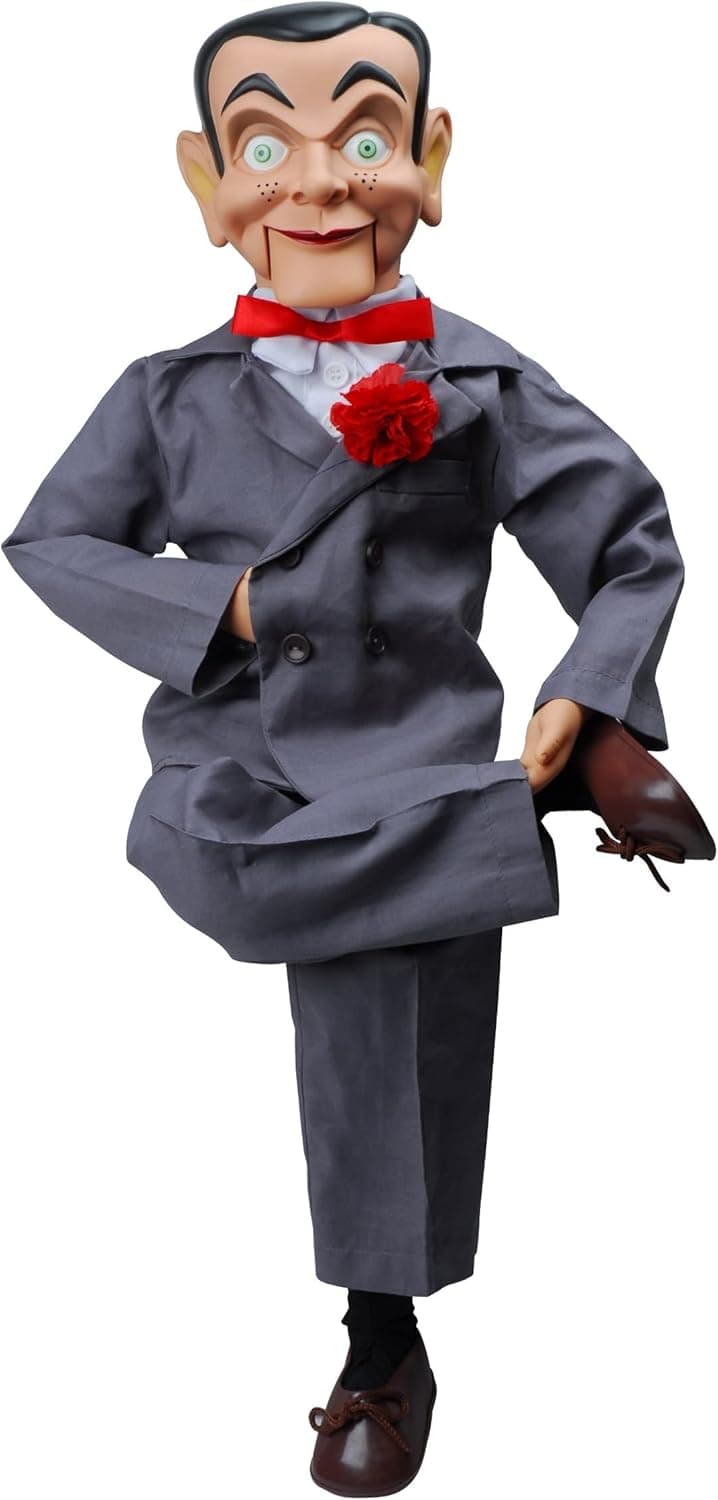 Slappy Dummy, Ventriloquist Doll “Star of Goosebumps”, Famous Ventriloquist Dummy. Has Glow in The Dark Eyes. Bonus E-Book 'How to Be a Ventriloquist'