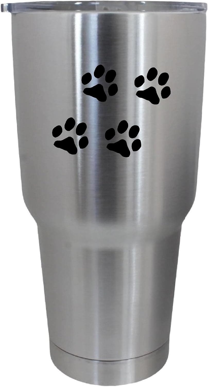 Epic Designs Cups drinkware tumbler sticker - Paw prints dog animal lover pets - cool sticker decal