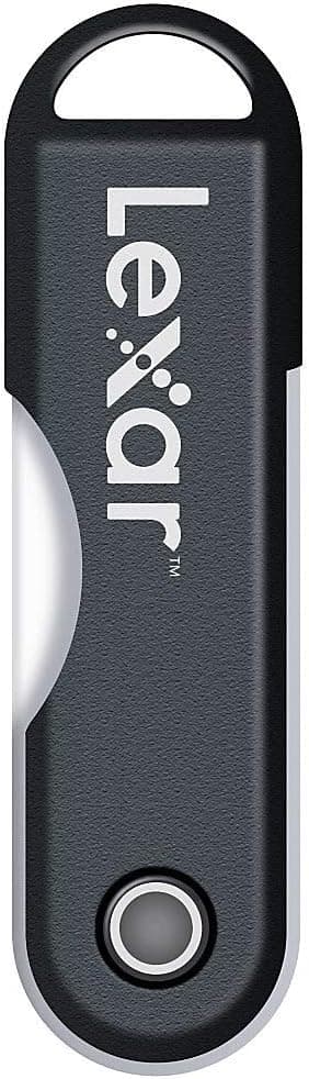 Lexar(R) JumpDrive(R) TwistTurn USB 2.0 Flash Drive, 128GB, Black