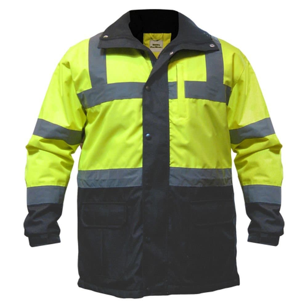 Utility Pro Hi-Vis Contractor Safety Jacket, Lime/ Black, X-Large
