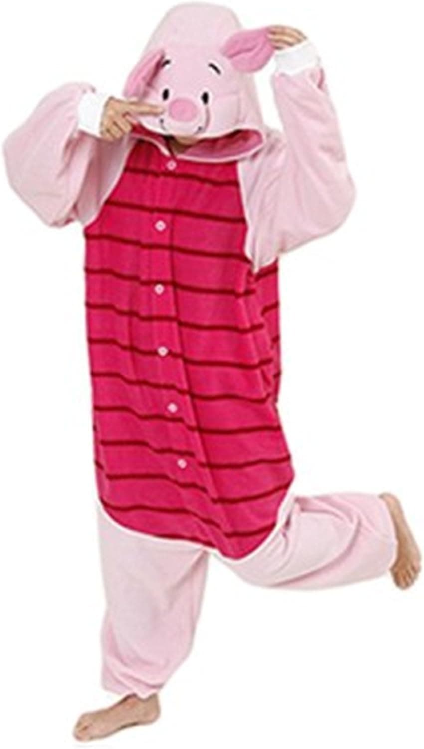 Amour - Sleepsuit Pajamas Costume Cosplay Homewear Lounge Wear (L, piglet)