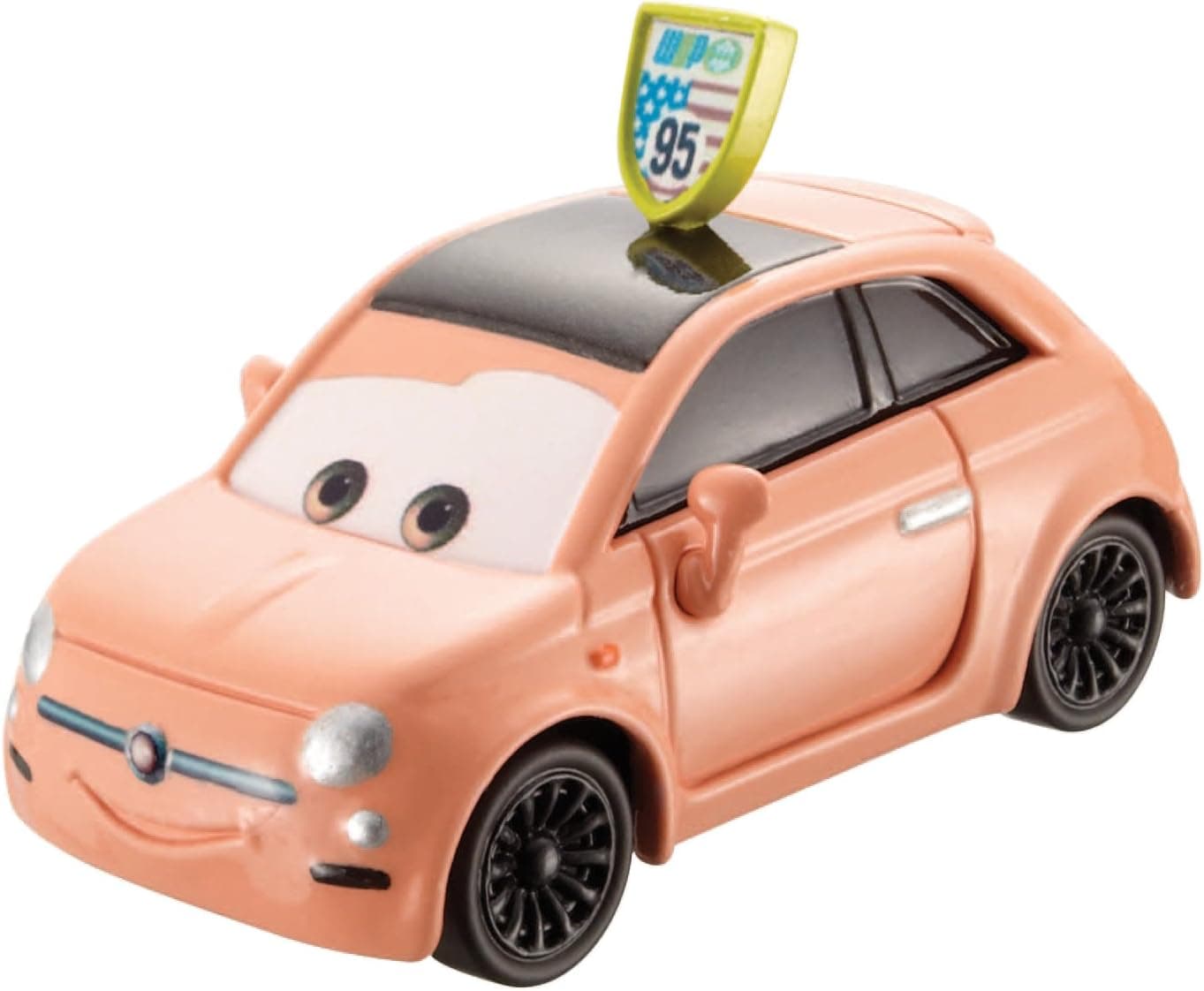 Disney Pixar Cars Fiat with McQueen Sign Diecast Vehicle