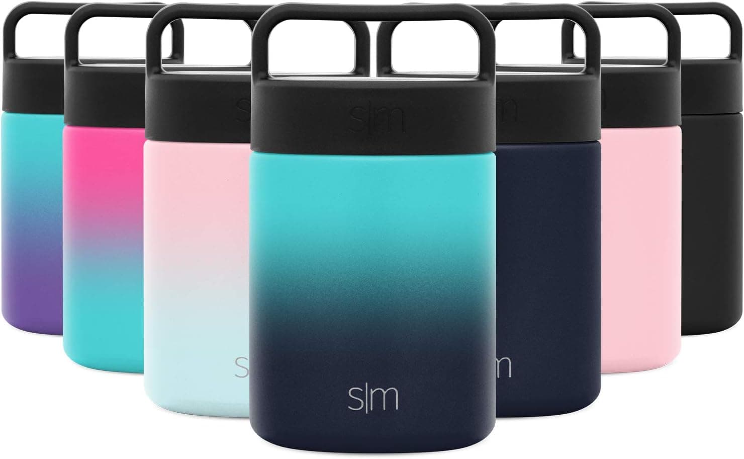 Simple Modern Provision Insulated Food Jar Thermos -Stainless Steel Leak Proof Storage Lunch Container for Hot Food 12oz with Handle Lid Ombre: Bermuda Deep