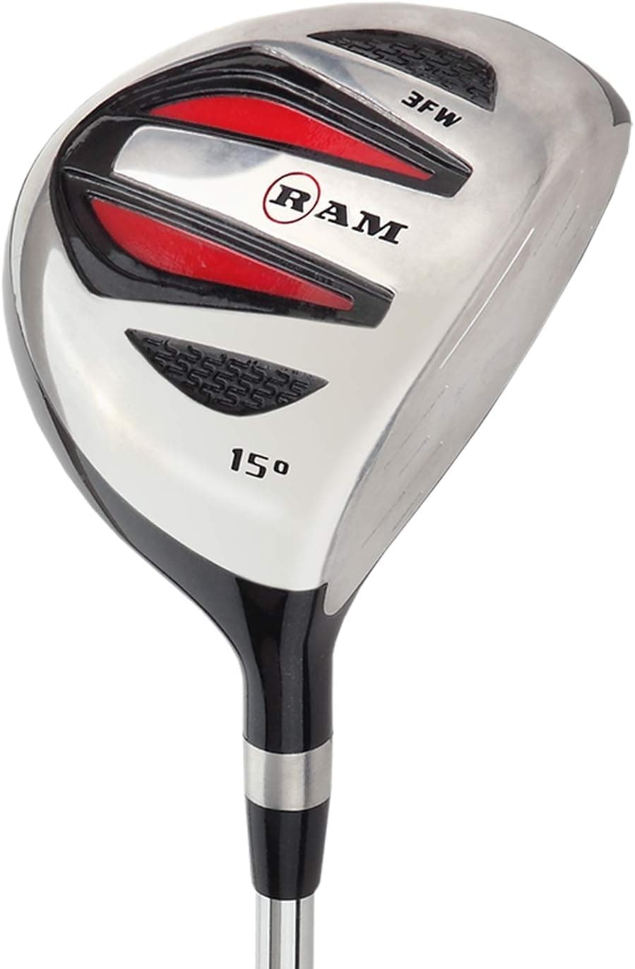 Ram Golf SGS Mens Fairway Wood - Headcover Included -Steel Shaft