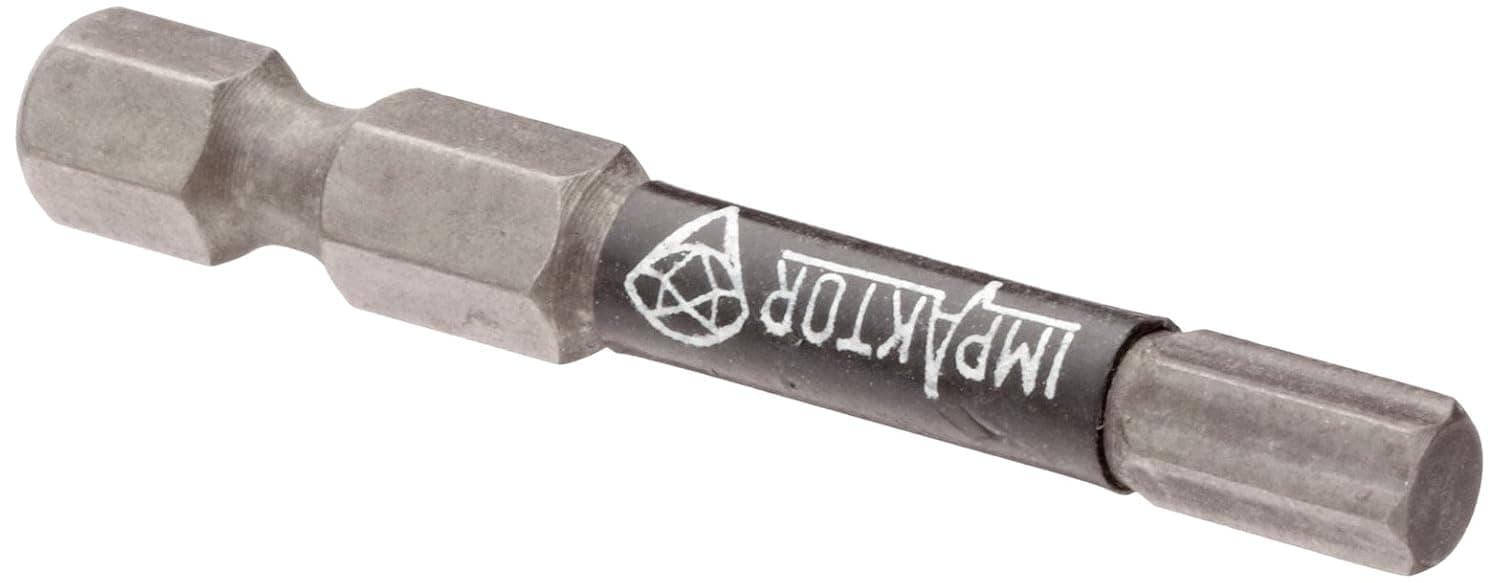 Wera 840/4 Diamond Coated Impaktor Screwdriver Bits for 5 mm Hexagon Socket Screws, Pack of 5
